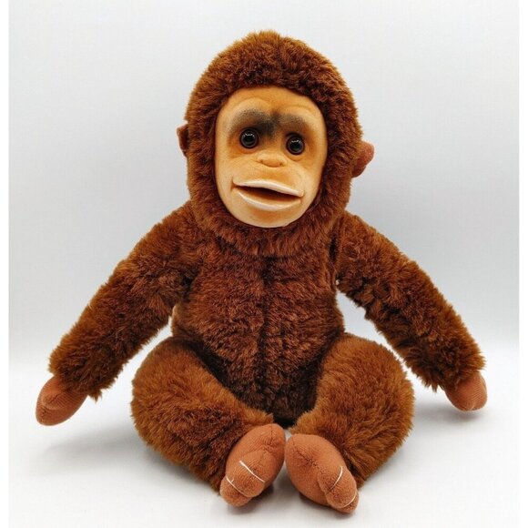 Vintage Play By Play Monkey Ape  Orangutan Plush 12" Stuffed - Picture 1 of 4